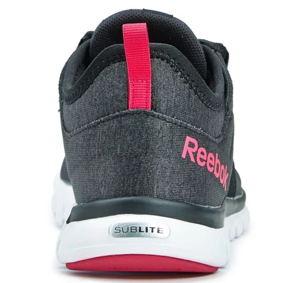 Reebok Women’s Sublite 2.0 Running Memory Foam Sneakers Size 6.5 US Black & Pink - Picture 2 of 12